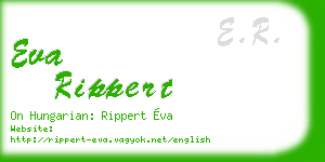 eva rippert business card